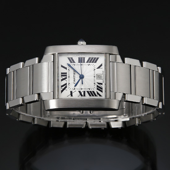 CARTIER(USED) 탱크 프랑세스 스틸 L