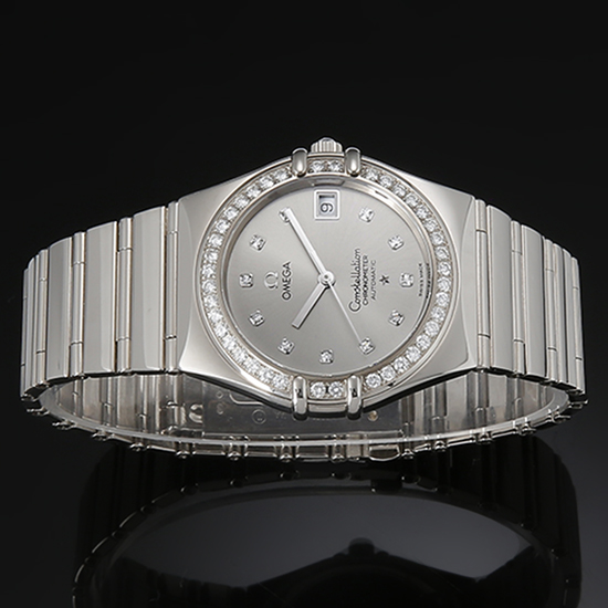 OMEGA(USED) 컨스틸레이션 화이트골드 다이아베젤