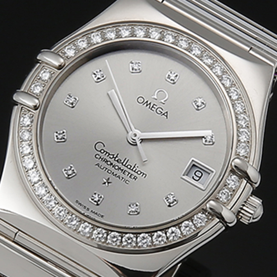 OMEGA(USED) 컨스틸레이션 화이트골드 다이아베젤
