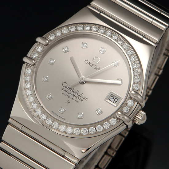 OMEGA(USED) 컨스틸레이션 화이트골드 다이아베젤