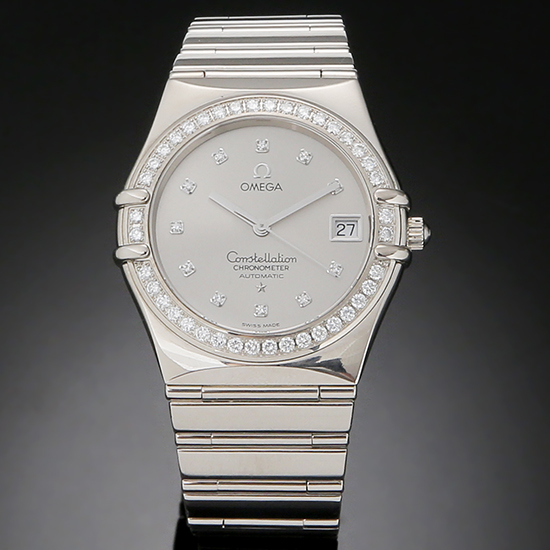 OMEGA(USED)컨스틸레이션 화이트골드 다이아베젤