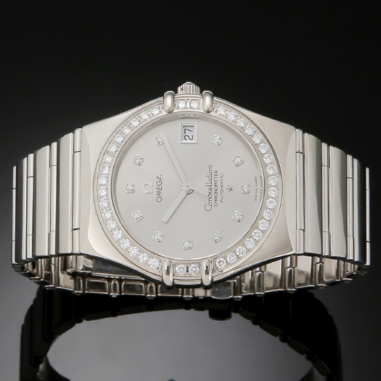 OMEGA(USED)컨스틸레이션 화이트골드 다이아베젤