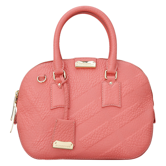 BURBERRY(USED)핑크 레더 오차드백