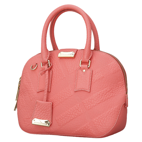 BURBERRY(USED)핑크 레더 오차드백