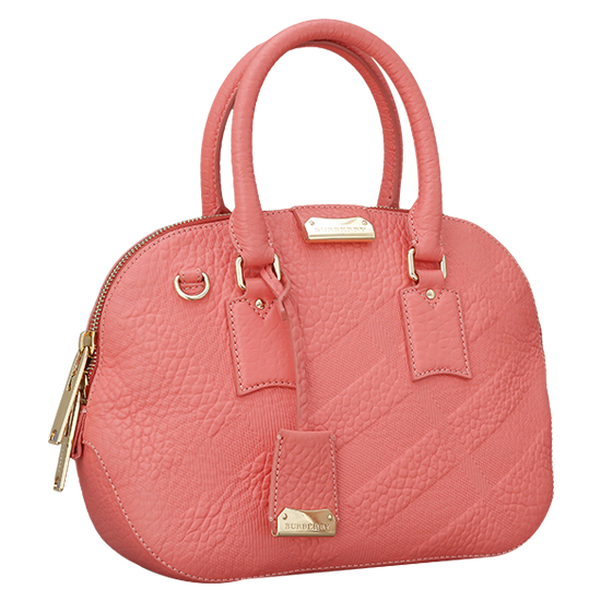 BURBERRY(USED)핑크 레더 오차드백
