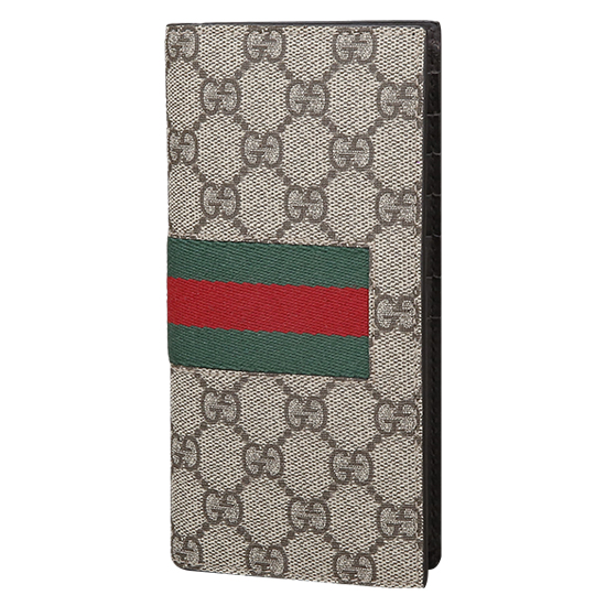 GUCCI(USED) 구찌 GG로고 PVC 삼선 장지갑