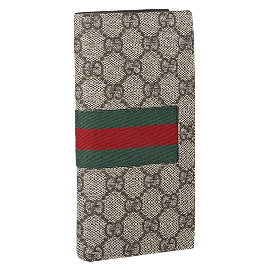 GUCCI(USED) 구찌 GG로고 PVC 삼선 장지갑
