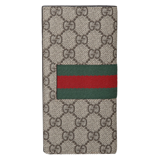 GUCCI(USED) 구찌 GG로고 PVC 삼선 장지갑