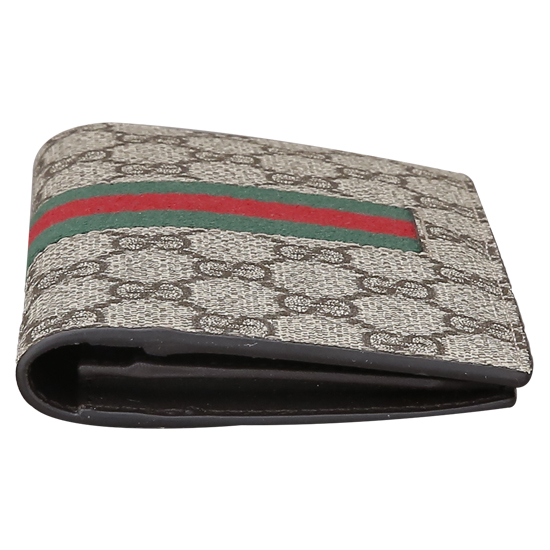 GUCCI(USED) 구찌 GG로고 PVC 삼선 장지갑