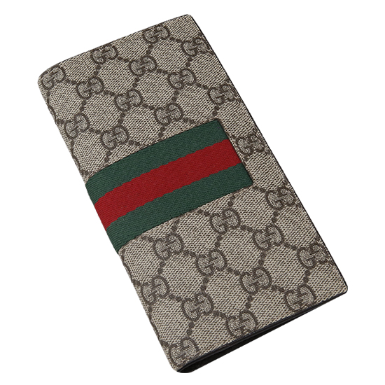 GUCCI(USED) 구찌 GG로고 PVC 삼선 장지갑