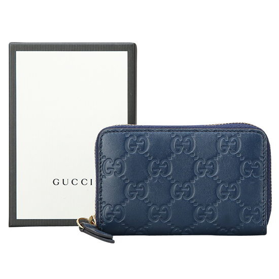 GUCCI(USED) 구찌 GG로고 씨마 레더 동전 지갑