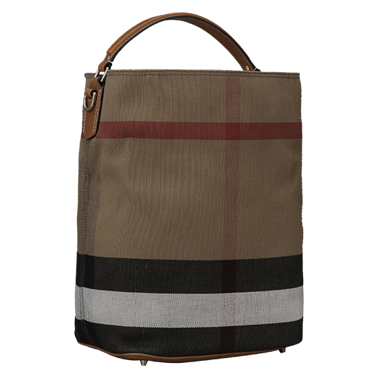 BURBERRY(USED)애쉬비 캔버스 체크 호보백