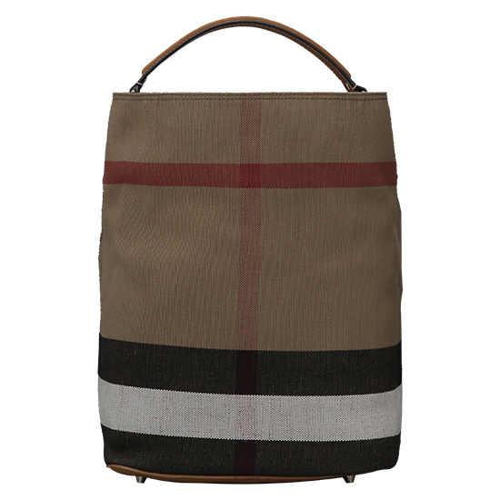 BURBERRY(USED)애쉬비 캔버스 체크 호보백