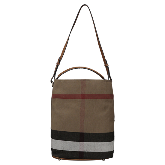 BURBERRY(USED)애쉬비 캔버스 체크 호보백