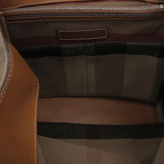 BURBERRY(USED)애쉬비 캔버스 체크 호보백