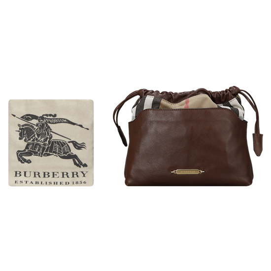 BURBERRY(USED)하우스 체크 리틀 크러쉬백
