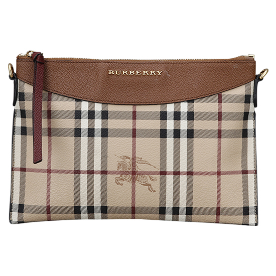 BURBERRY(USED)헤이마켓 체크 PVC 크로스백