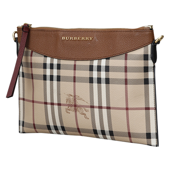 BURBERRY(USED)헤이마켓 체크 PVC 크로스백