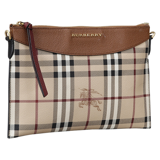 BURBERRY(USED)헤이마켓 체크 PVC 크로스백