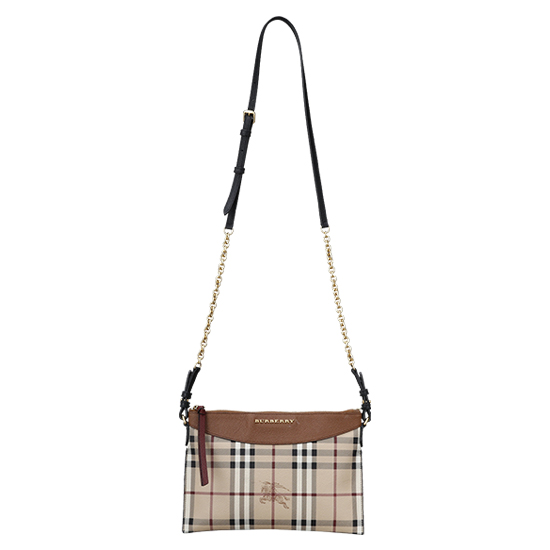 BURBERRY(USED)헤이마켓 체크 PVC 크로스백
