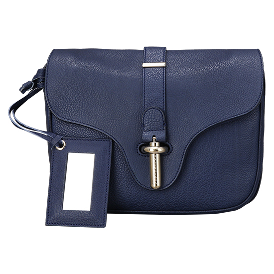 BALENCIAGA(USED)블루 레더 슬링 숄더백
