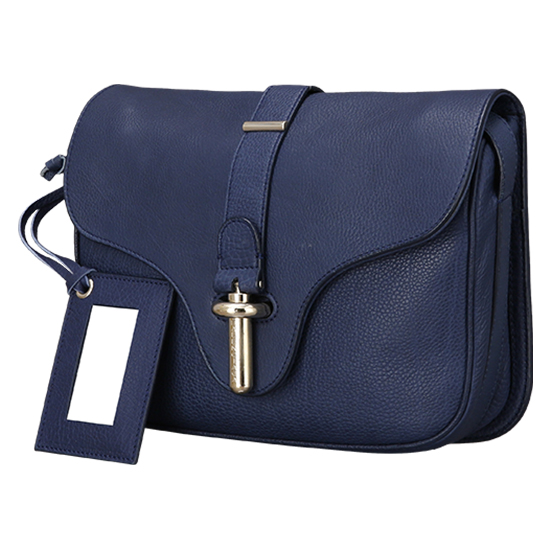BALENCIAGA(USED)블루 레더 슬링 숄더백