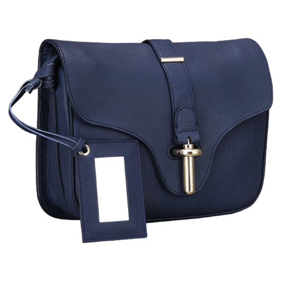 BALENCIAGA(USED)블루 레더 슬링 숄더백