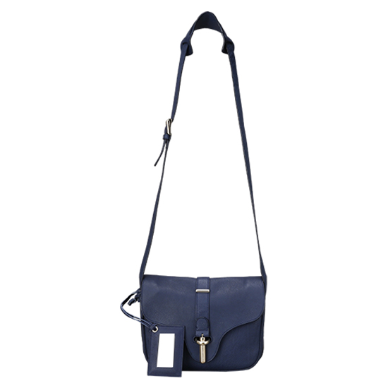 BALENCIAGA(USED)블루 레더 슬링 숄더백