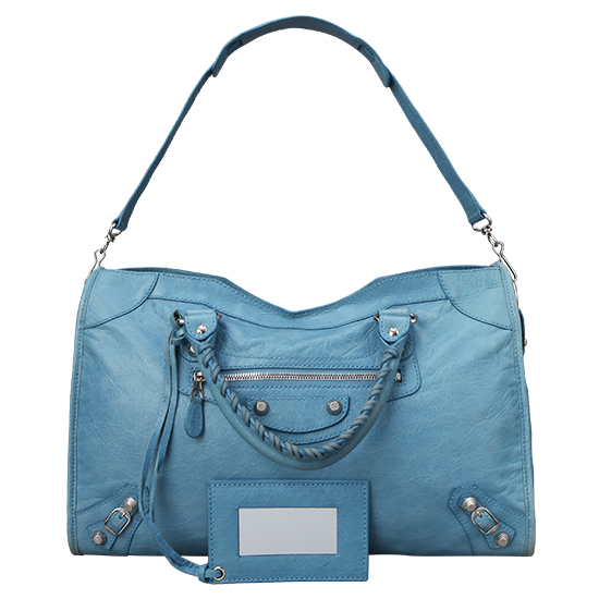 BALENCIAGA(USED)자이언트 시티 블루 토트백