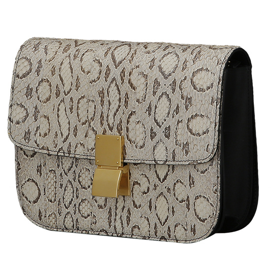 CELINE(USED)클래식박스 파이톤 미듐
