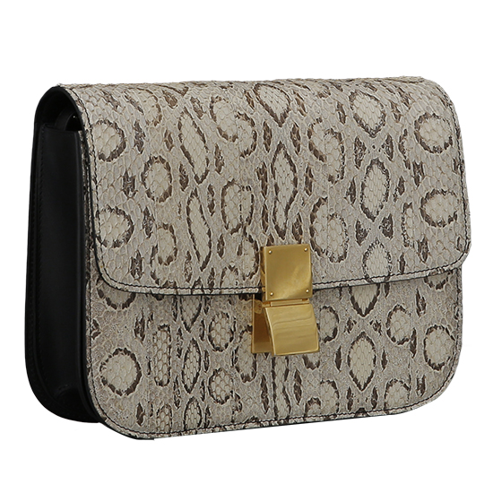 CELINE(USED)클래식박스 파이톤 미듐