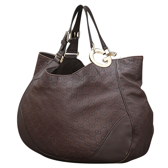 GUCCI(USED) 구찌 GG로고 씨마 레더 G숄더백