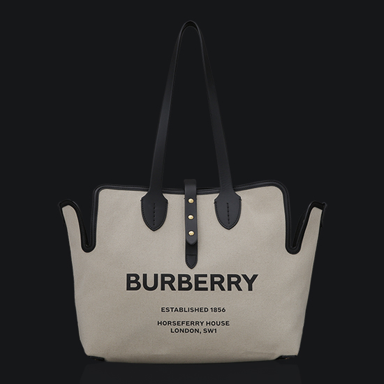 BURBERRY(USED)코튼 로고프린팅 쇼퍼