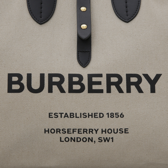 BURBERRY(USED)코튼 로고프린팅 쇼퍼
