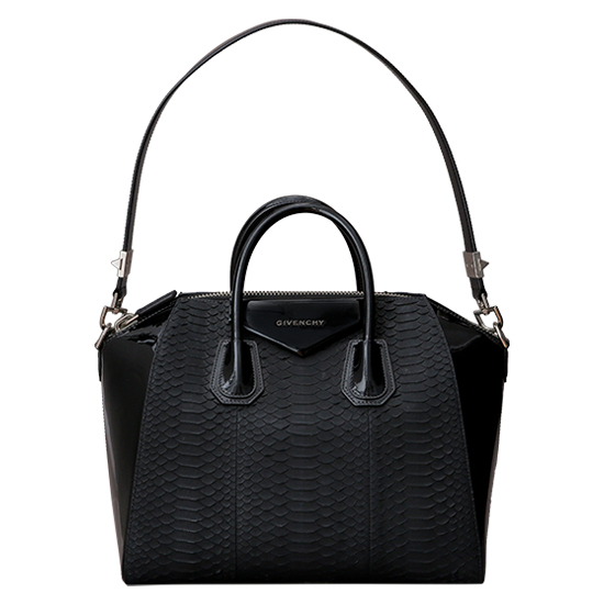 GIVENCHY(USED)안티고나 파이톤 스킨 블랙 미듐