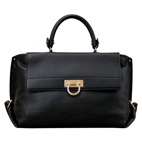FERRAGAMO(USED)소피아 블랙 라지