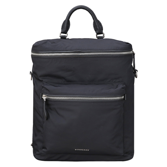 BURBERRY(USED)블랙 패브릭 백팩