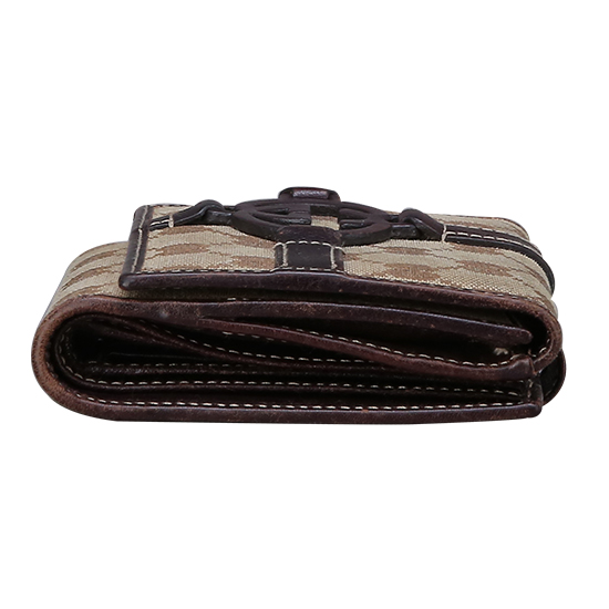 GUCCI(USED) 구찌 GG로고 패브릭 반지갑