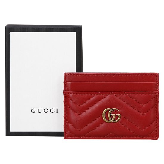 GUCCI(USED) 구찌 GG로고 마몽트 카드 지갑