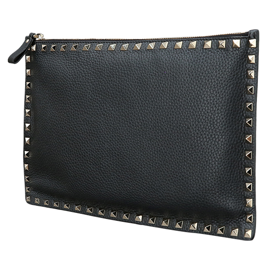 VALENTINO(USED)락스터드 블랙 클러치