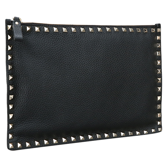 VALENTINO(USED)락스터드 블랙 클러치