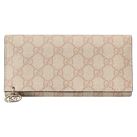 GUCCI(USED) 구찌 GG로고 씨마 레더 장지갑 겸 클러치