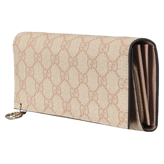 GUCCI(USED) 구찌 GG로고 씨마 레더 장지갑 겸 클러치