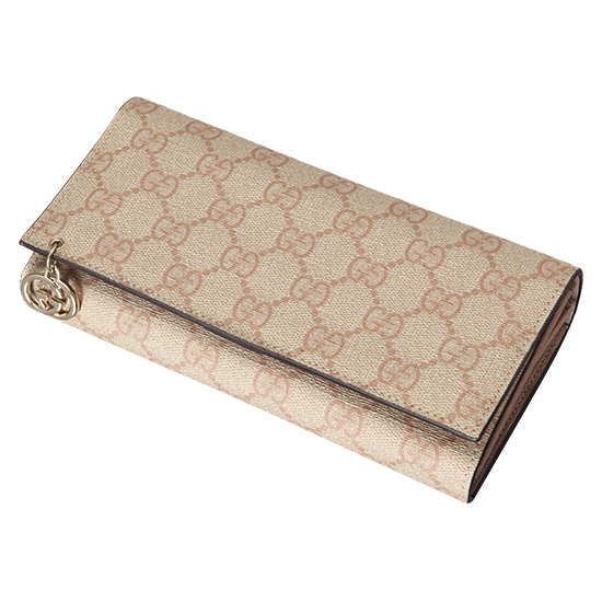 GUCCI(USED) 구찌 GG로고 씨마 레더 장지갑 겸 클러치