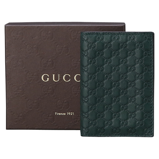 GUCCI(USED) 구찌 GG로고 씨마 그린 카드지갑