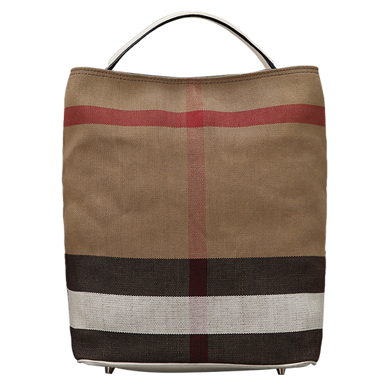 BURBERRY(USED)애쉬비 캔버스 체크 호보백