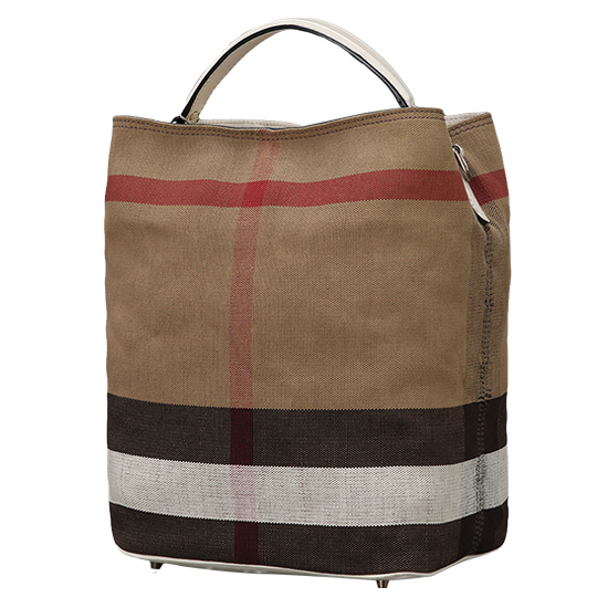 BURBERRY(USED)애쉬비 캔버스 체크 호보백