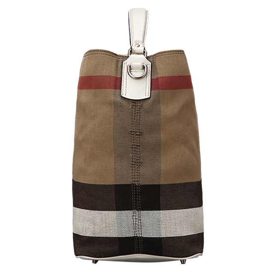 BURBERRY(USED)애쉬비 캔버스 체크 호보백