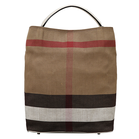 BURBERRY(USED)애쉬비 캔버스 체크 호보백