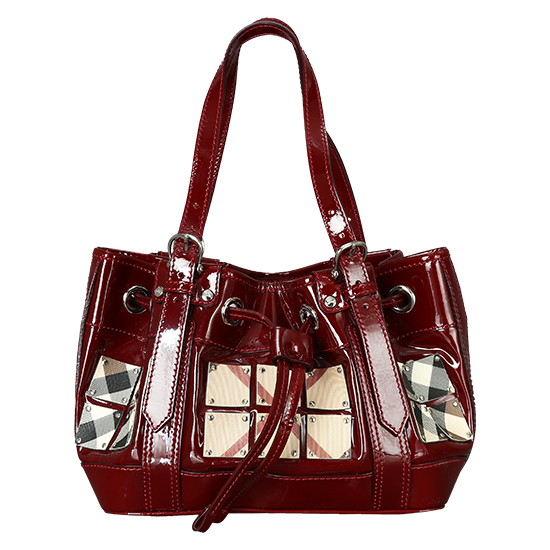 BURBERRY(USED)노바체크 페이던트 숄더백